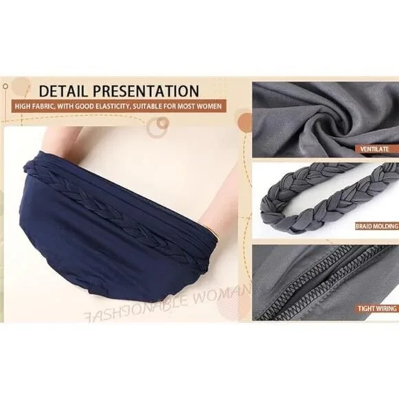 Turban Hats for Women Black White Gray Blue